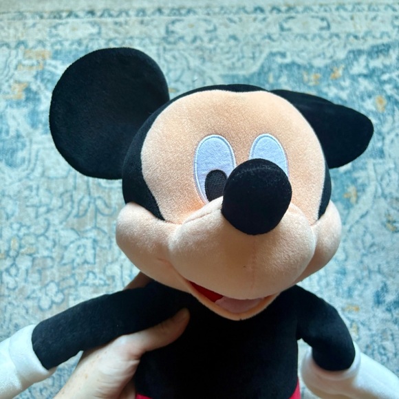 NWOT Big Mickey Plush Mickey Mouse Disney Black Red Kids Baby Gift Party Stuffed - Picture 2 of 5